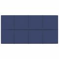 vidaXL Nástenné panely 12 ks modré 60x30 cm látka 2,16 m²