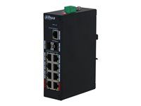 Prepínač - neriadený - 8 x 10/100/1000 (PoE) + 2 x 1000 (uplink) + 1 x 10/100/1000 (uplink) - desktop - PoE (120 W)