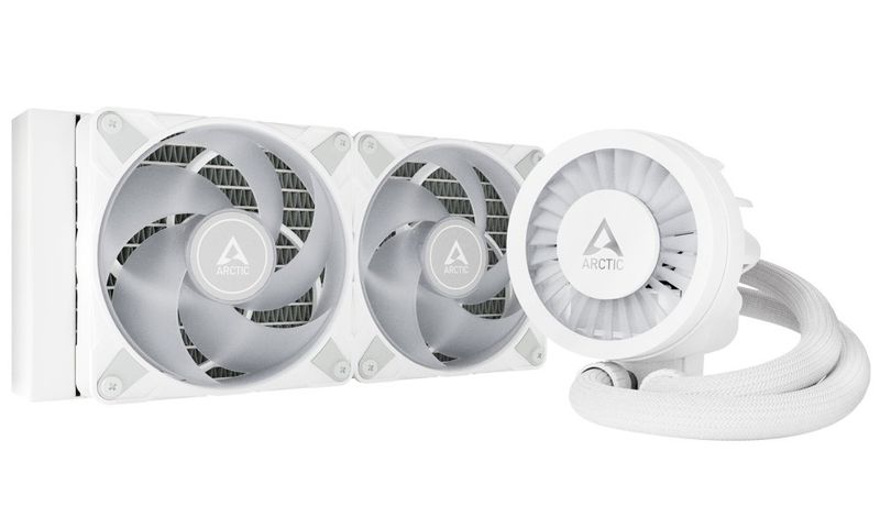 ARCTIC Liquid Freezer III - 240 A-RGB (White) : All-in-One CPU Water Cooler with 240mm radiator and Vodní chladic, pro CPU, pro Intel i AMD, 2× 120mm ARGB ventilátor, socket 1700, 1851, AM4, AM5, bílý