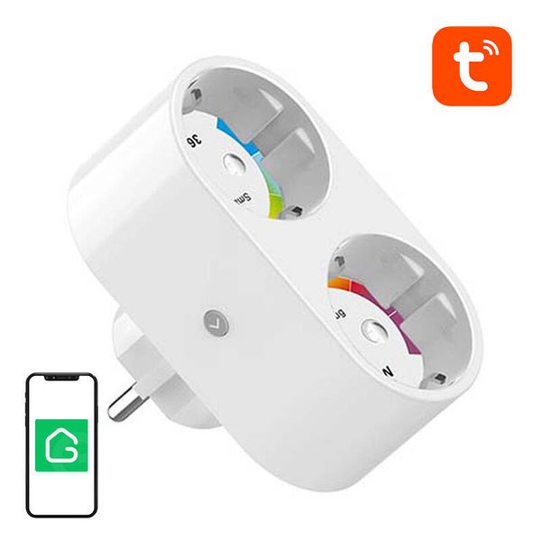 Duálna inteligentná zástrčka WiFi Gosund SP211 3500W, Tuya