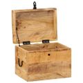 vidaXL Úložný box 39x28x31 cm mangovníkový masív