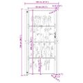 vidaXL Záhradná brána 100x200 cm, corten oceľ, bambusový dizajn