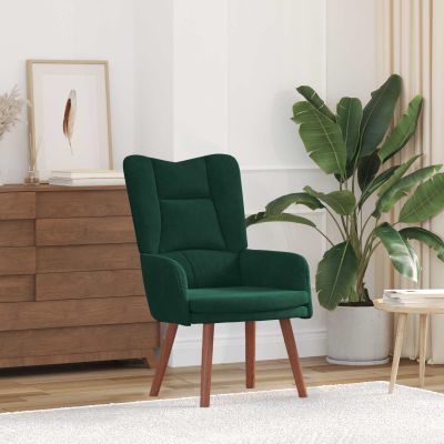 vidaXL kreslo Tmavozelená 63 x 67 x 94 cm Zamat