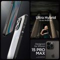 Puzdro Spigen Ultra Hybrid pre iPhone 15 Pro Max 6,7" matná čierna
