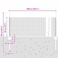vidaXL Hexagonálny plot s stĺpom 10 x 0,5 m PVC potiahnutá oceľ Sivá