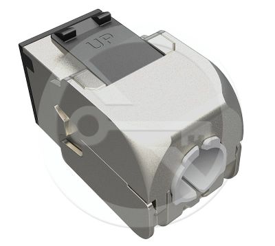 Samorezný keystone Solarix CAT6 STP SXKJ-6-STP-RAL-SA, RAL FIT moduly, GROUND LOCK