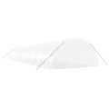 vidaXL Fóliovník s oceľovým rámom biely 132 m² 22x6x2,85 m