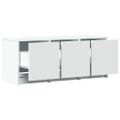 vidaXL TV stolík s LED biely 97x34x40 cm kompozitné drevo