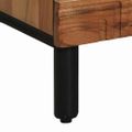 vidaXL Highboard s poličkou Hnedá 40 x 33 x 110 cm Masívne mango drevo