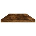 vidaXL Nástenné police 4 ks dymový dub 80x20x1,5 cm kompozitné drevo