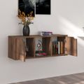 vidaXL TV skrinka, tmavý dub 88,5x27,5x30,5 cm, kompozitné drevo