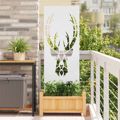 vidaXL Záhradná clona na súkromie Zvieracia potlač Biela 50 x 140 cm