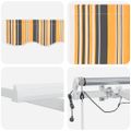 vidaXL Sklopná markíza Viacfarebný 600 × 300 cm Polyester