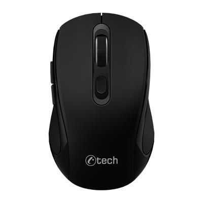 C-TECH WLM-12BK/Ergonomická/Optická/Pre pravákov/1 600 DPI/USB+BT/Čierna