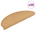 vidaXL Samolepiace nášľapy na schody sisal 30 ks 65x21x4 cm sisal