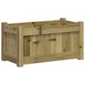 vidaXL Záhradný kvetináč 60x31x31 cm impregnovaná borovica