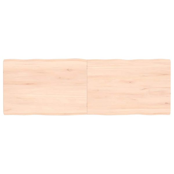 vidaXL Stolová doska 120x40x(2-4) cm neošetrený masív živé hrany