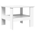 vidaXL Konferenčný stolík Biela 57 x 55 x 45 cm Kompozitné drevo