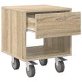 vidaXL Nočný stolík Sonoma dub 40,5 x 40 x 48 cm Kompozitné drevo