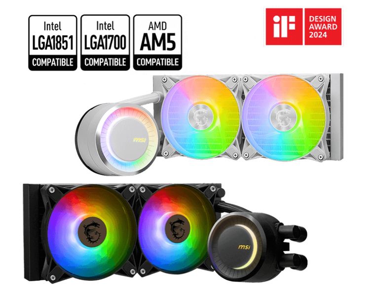 MSI vodný chladič CPU MAG CORELIQUID E240 WHITE