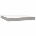 vidaXL Boxspring posteľ s matracom svetlosivá 100x200 cm látka
