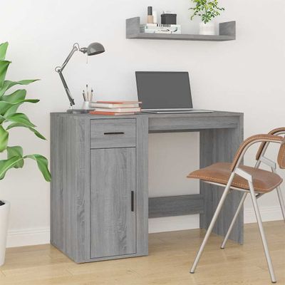 vidaXL Stôl sivý dub sonoma 100x49x75 cm spracované drevo