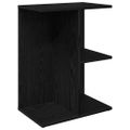 vidaXL Nočné stolíky 2 ks čierny dub 46,5x29x61 cm kompozitné drevo
