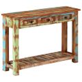 vidaXL Konzolový stolík 110x30x76 cm masívne recyklované drevo