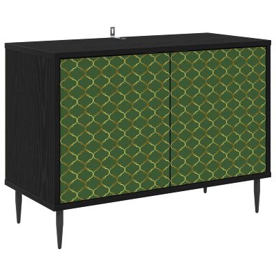 vidaXL TV skrinka GELEEN 69 x 33 x 50,5 cm Čierny dub Kompozitné drevo