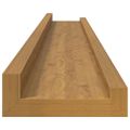 vidaXL Stenná polica Nástenná montáž 2 ks Béžová 80 x 9 x 3 cm