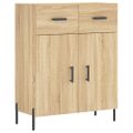 vidaXL Vysoká skrinka dub sonoma 69,5x34x180 cm spracované drevo