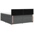 vidaXL Posteľ boxspring s matracom Tmavosivá 140 x 200 cm Látka