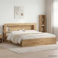 vidaXL Čelo postele skrinka Dub artisan 200 cm Konštruované drevo