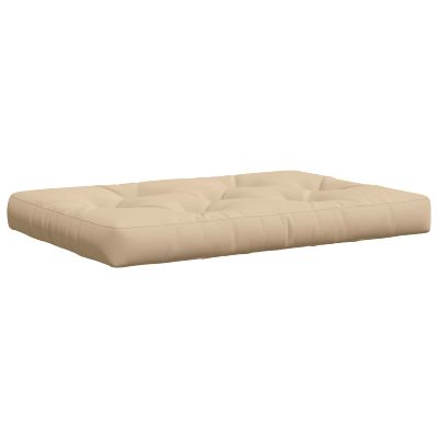 vidaXL Vankúš na paletu VIANEN 100% polyester Krémová 120 x 80 x 12 cm
