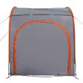 vidaXL Stan na uskladnenie bicyklov 210 x 156 x 180 cm Šedá a oranžová