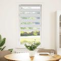 vidaXL Zebrová roleta 60,9x120 cm Šírka látky 56,7 cm biela