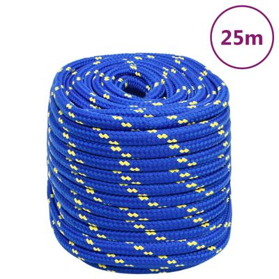 vidaXL Lodné lano modré 18 mm 25 m polypropylén