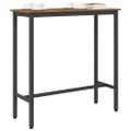 vidaXL stôl Staré drevo 100 x 40 x 100,5 cm Inžinierske drevo a oceľ