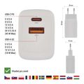 Nabíjačka USB EMOS V04G45 GaN PD univerzálna 3A (45 W) max.