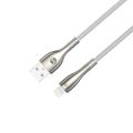 Forever Sleek kábel USB - Lightning 1,0 m 2,4A biely