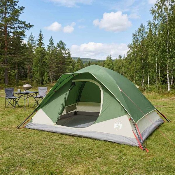 vidaXL Okamžitý stan Zelená 305 x 215 x 140 cm Polyester a oceľ