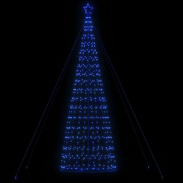 vidaXL LED vianočný stromček 1534 LED modré 500 cm