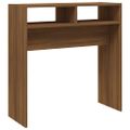vidaXL Konzolový stolík hnedý dub 78x30x80 cm spracované drevo