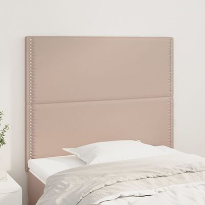 vidaXL Čelo postele Cappuccino 100x5x118/128 cm umelá koža