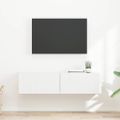vidaXL TV nástenná skriňa 2 ks Biela Kompozitné drevo