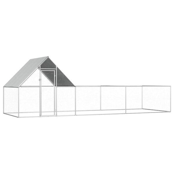 vidaXL Kurín 6x2x2 m, pozinkovaná oceľ