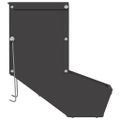 vidaXL Kŕmidlo pre králiky Čierna 17,5 x 26 x 28,5 cm 1,5 kg