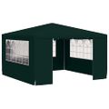 vidaXL Profesionálny párty stan+bočné steny 4x4 m, zelený 90 g/m²