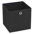 vidaXL Úložné boxy, 4 ks, netkaná textília, 32x32x32 cm, čierne