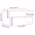 vidaXL TV skrinka Artisan Dub 80x40x40 cm Drevo